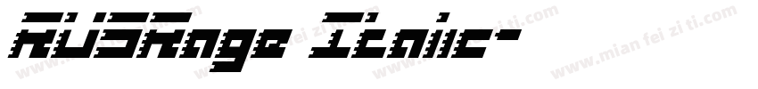 RUSRage Italic字体转换